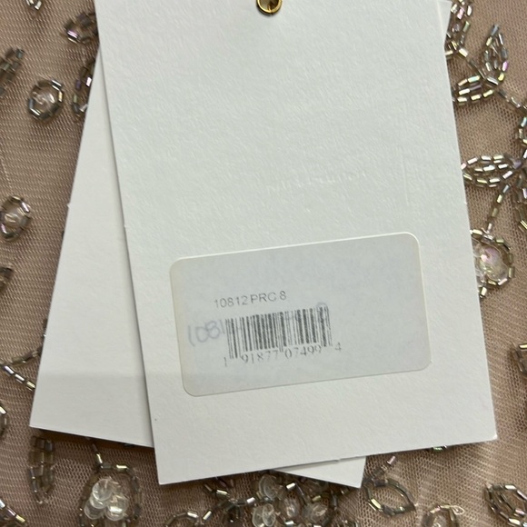 Mac Duggal 10812 NWT BEADED TEA LENGTH DRESS W/ SHEER SLEEVES - Picture 10 of 15